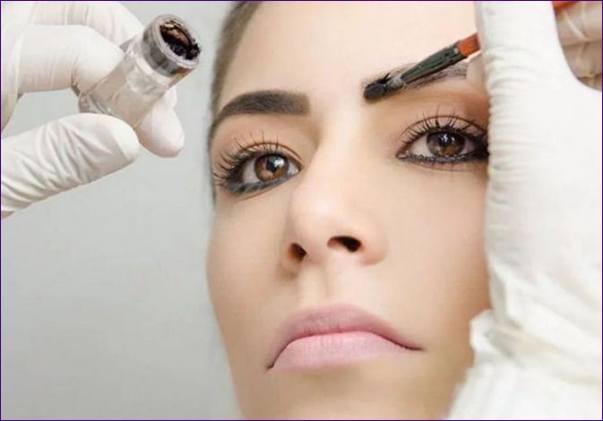 Øyenbrynskorreksjon ved forskjellige metoder