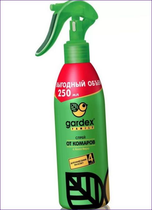 GARDEX FAMILIE MYGGAVVISENDE SPRAY MED ALOE VERA